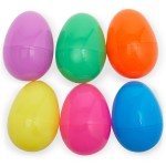 Jumbo Plastic Bright Colored Easter Eggs